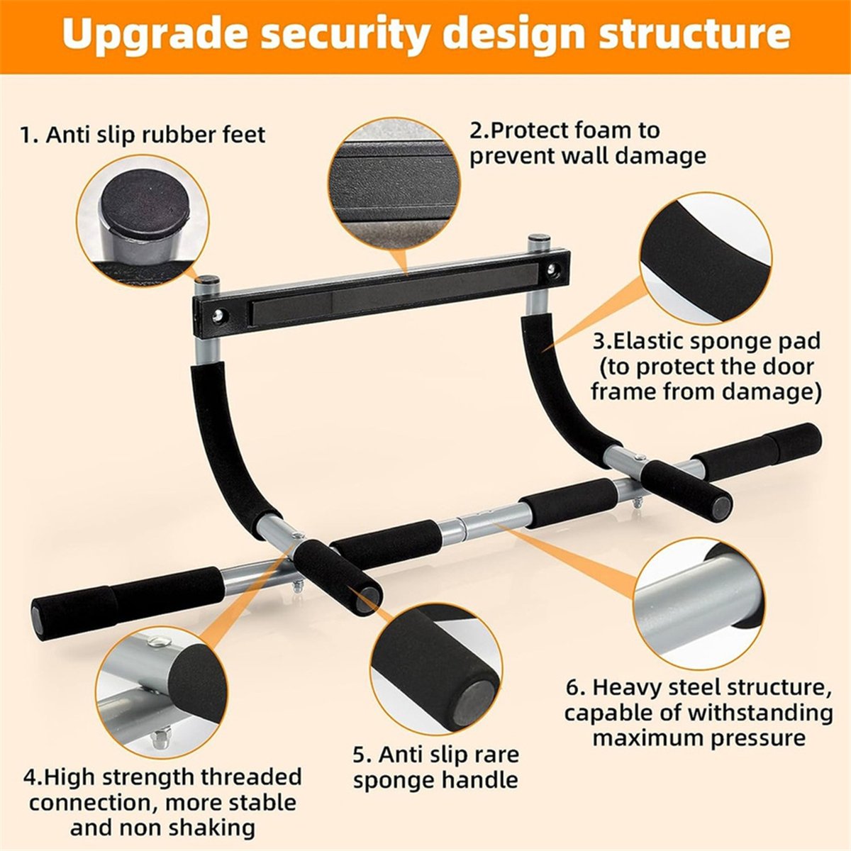 Home Gym Wall Mounted - ABST Wall Mounted Pull Up Bar