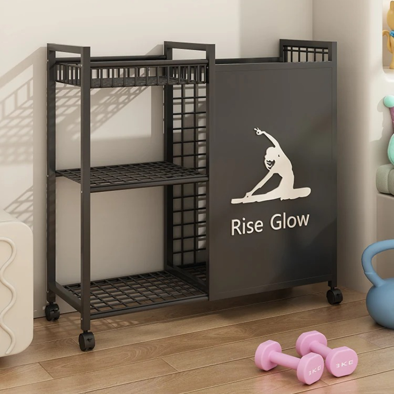Home Gym Yoga Storage - Troli Kebugaran Mobile Beroda - Organizer