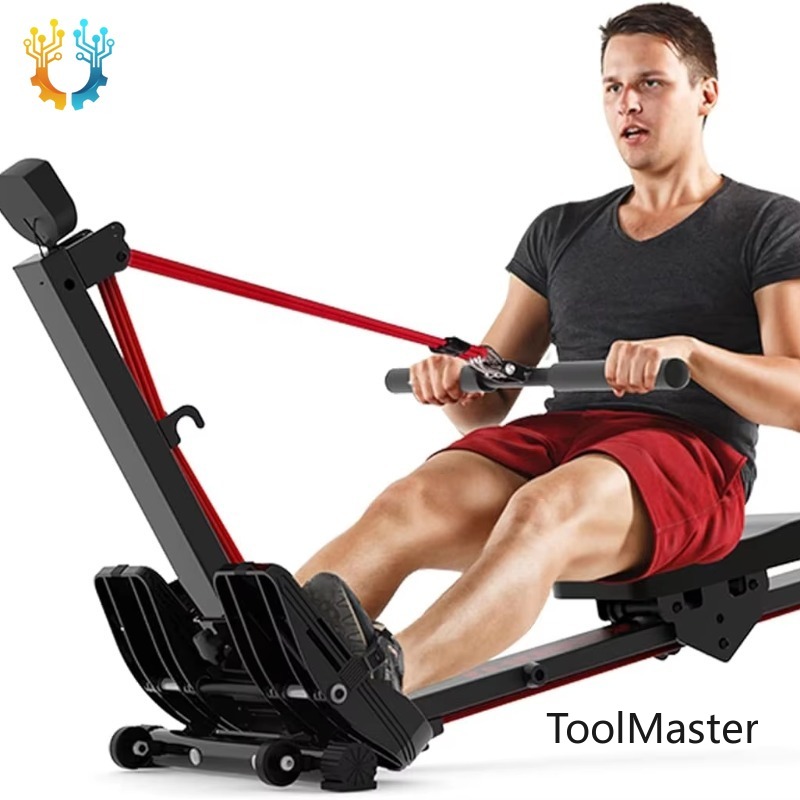 Home Gym Machine - 【2026】Mesin Dayung Air dengan Desain T-Bar,