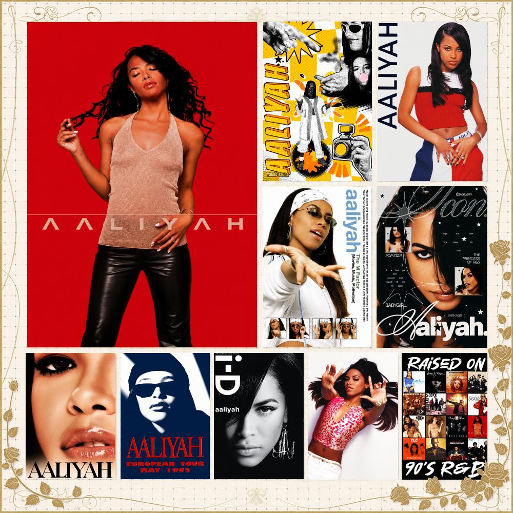 Home Gym Icon - Poster Artis Musik R&B A-Aaliyah untuk