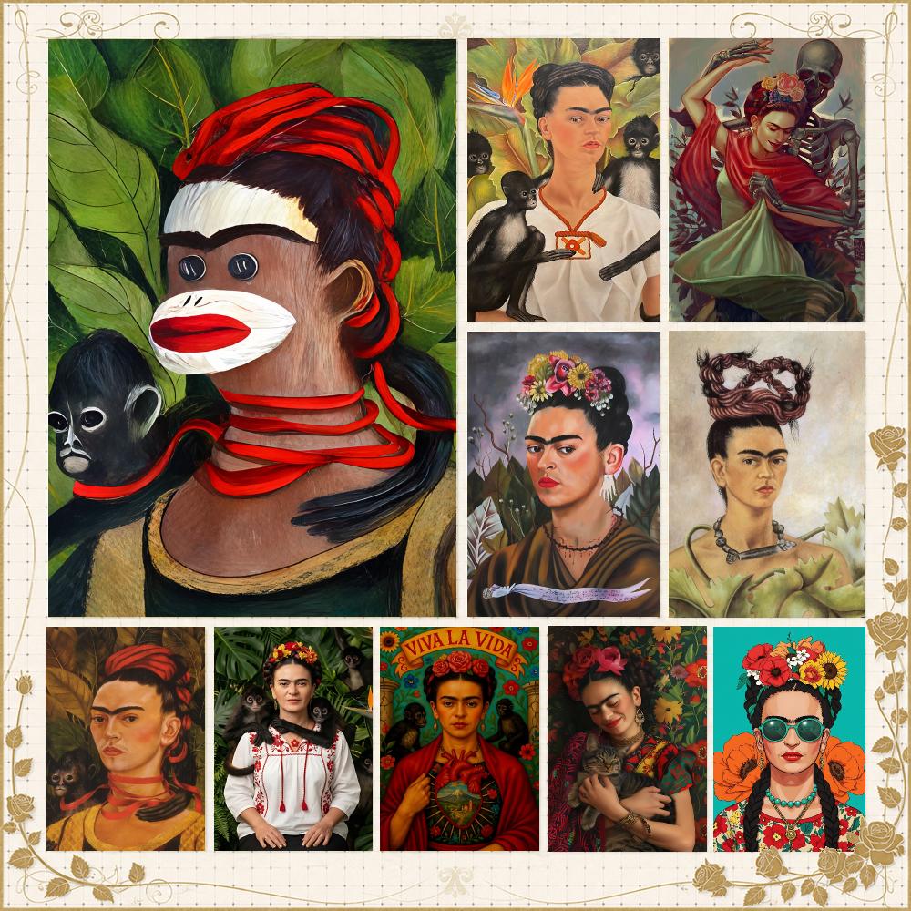 Home Gym Icon - Seniman F-Frida Kahlo Ikon Seni Meksiko