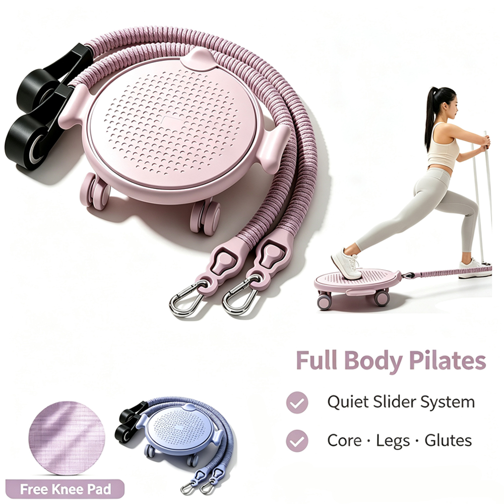 Home Gym Second - Kit Ab Roller dengan Cakram Geser