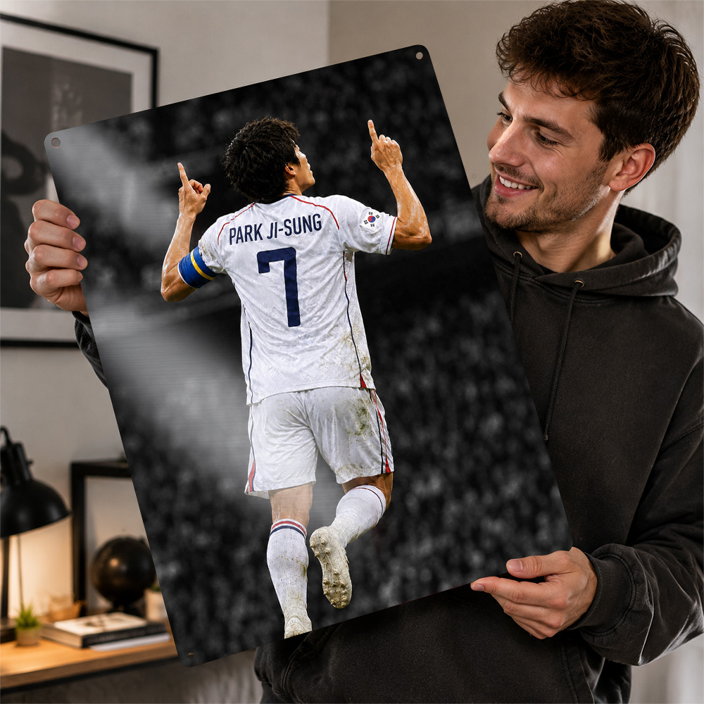 Home Gym Icon - Poster Aluminium Sepak Bola Park Ji-Sung,