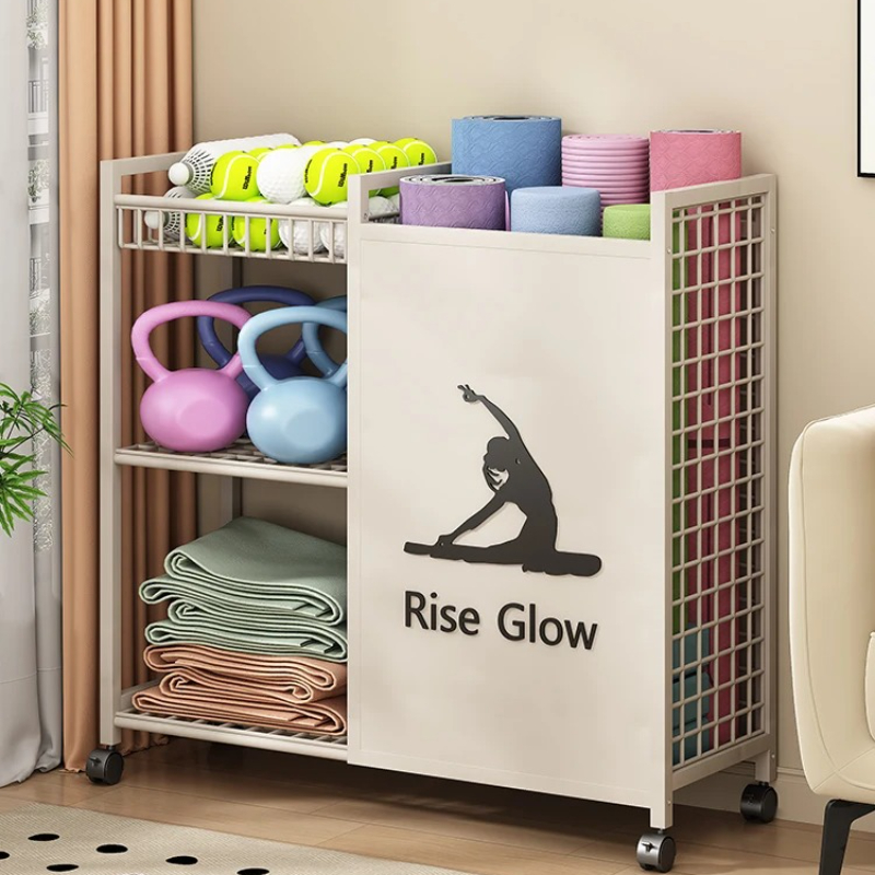 Troli Kebugaran Mobile Beroda  - Home Gym Yoga Storage ulasan dan harga