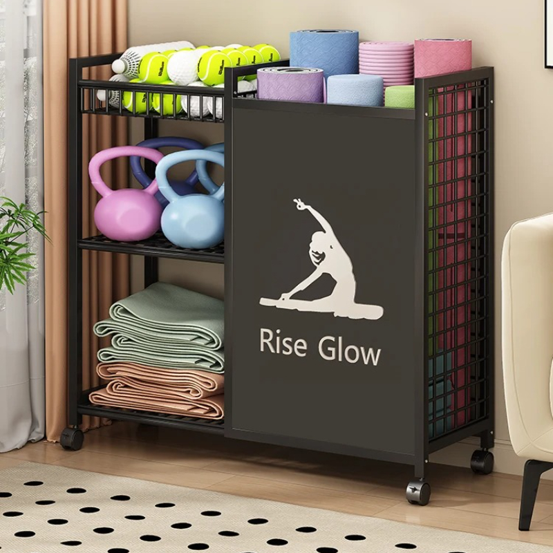 Troli Kebugaran Mobile Beroda  - Home Gym Yoga Storage ulasan dan harga