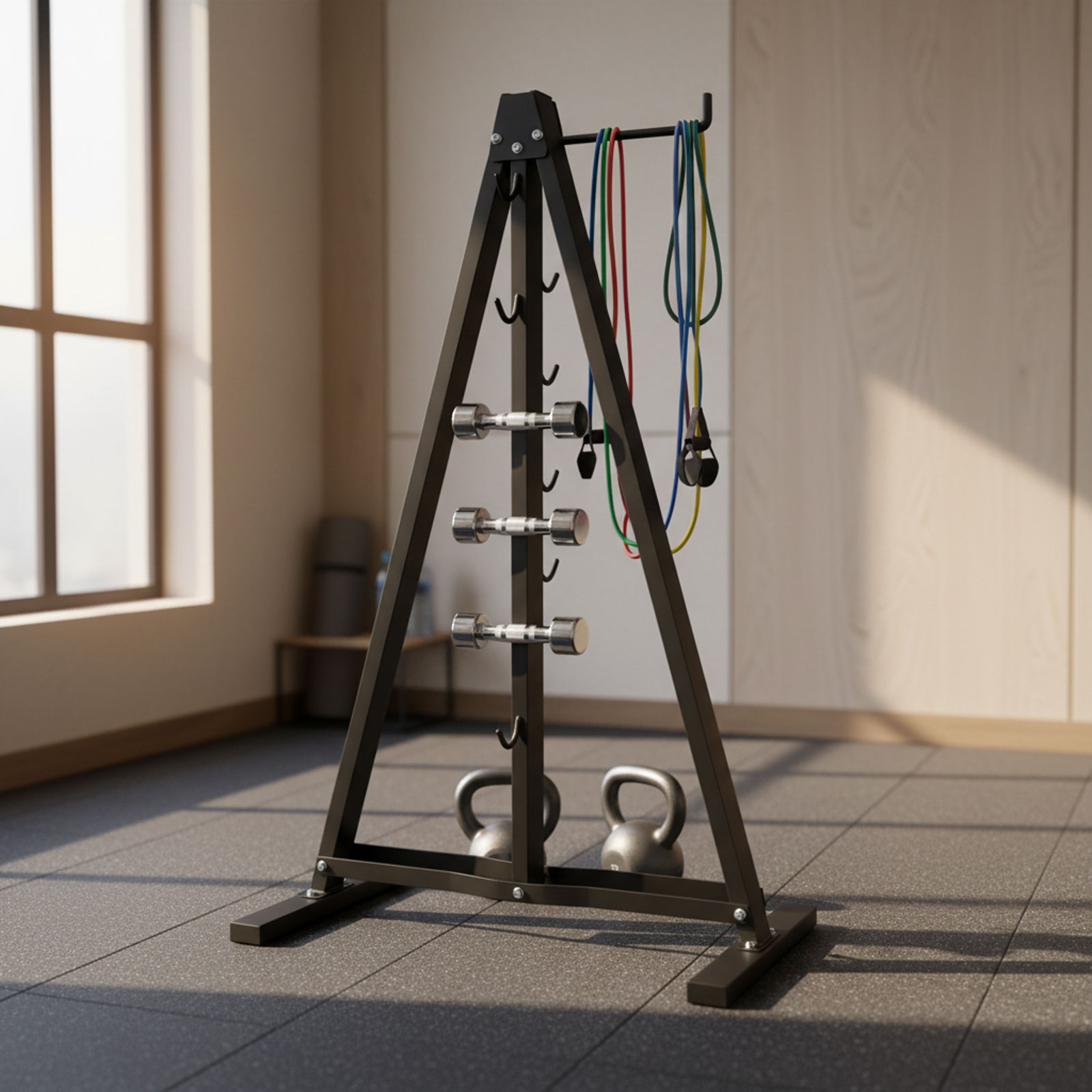 Rak Penyimpanan Alat Latihan L - Home Gym Wall Mounted ulasan dan harga