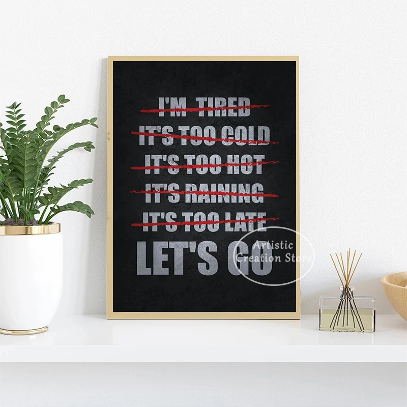 Poster kutipan inspirasional G - Home Gym Icon ulasan dan harga