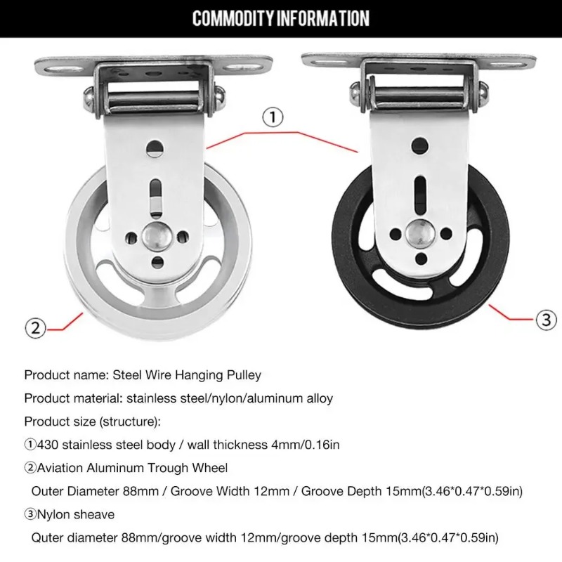 Roda Katrol Baja Anti Karat ya - Home Gym Wall Mounted ulasan dan harga